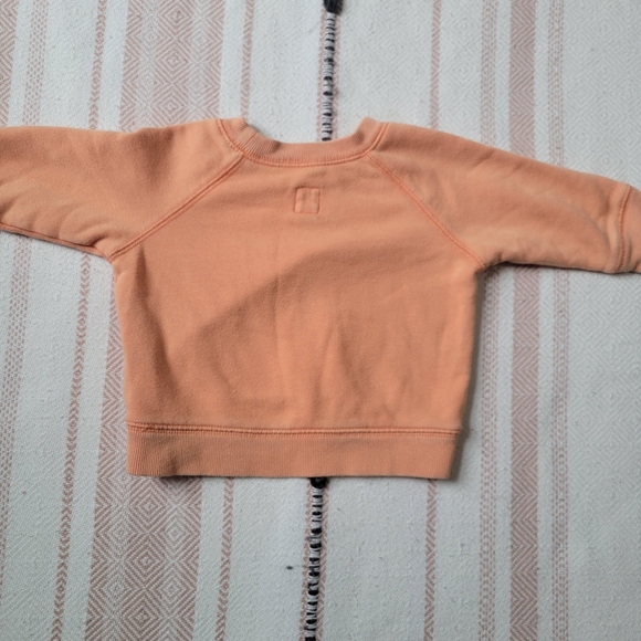 Baby Gap 3-6 months Gender Neutral Orange Dog Sweatshirt - Picture 5 of 5